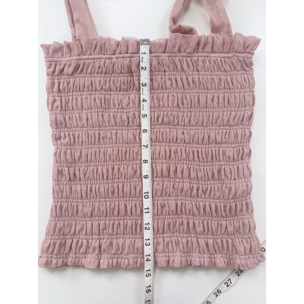 Anthropologie Smocked Cami Tank Top in Pink Size Small - Picture 10 of 10